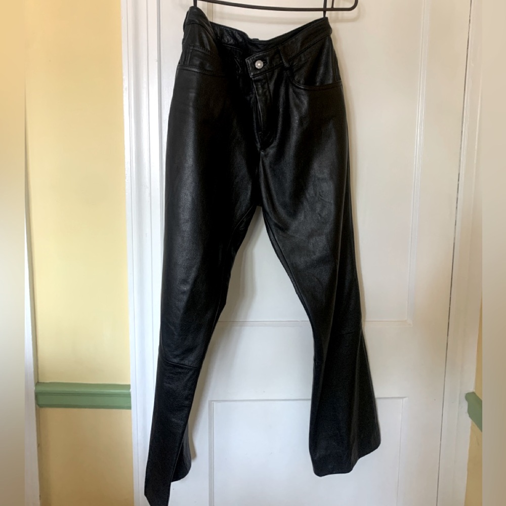 Wilson Leather Pants biker rocker Sz 10 in excellent condition